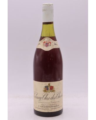 Garaudet Jacquelin Volnay 1er cru Clos des Chênes 1974 -10% DISCOUNT !