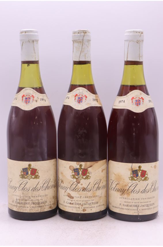 Garaudet Jacquelin Volnay 1er cru Clos des Chênes 1974 - PROMO -10% !