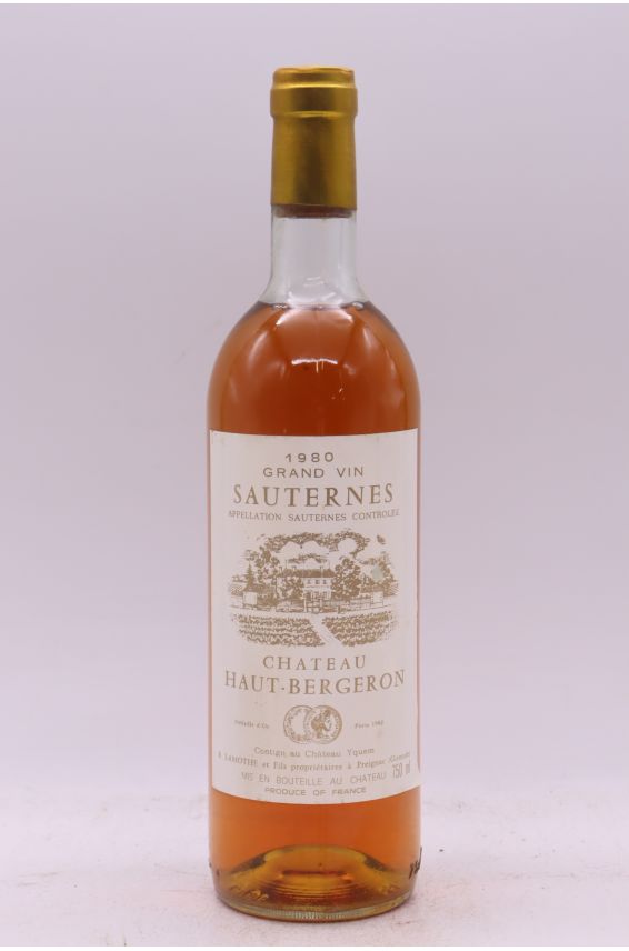 Haut Bergeron 1980 - PROMO -10% !