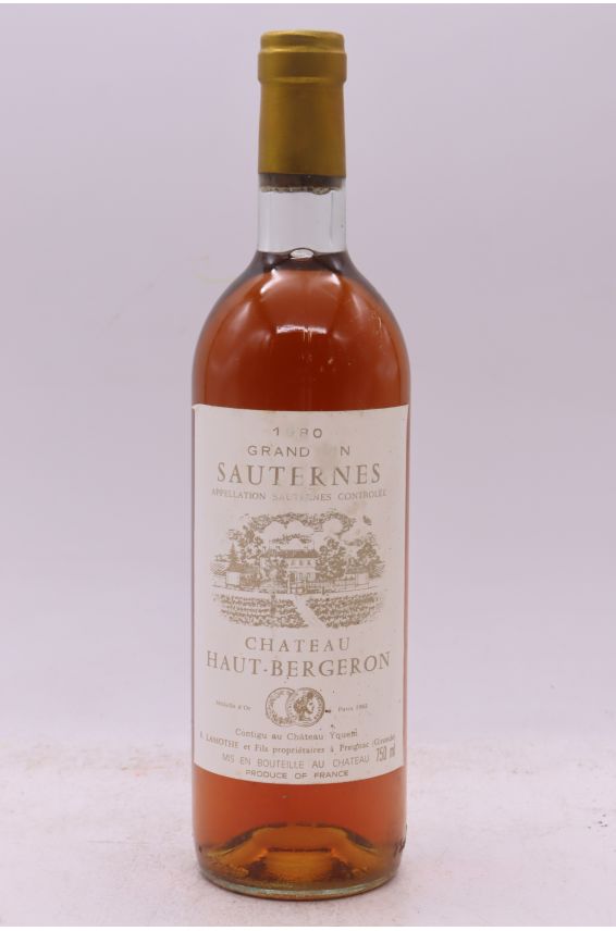 Haut Bergeron 1980