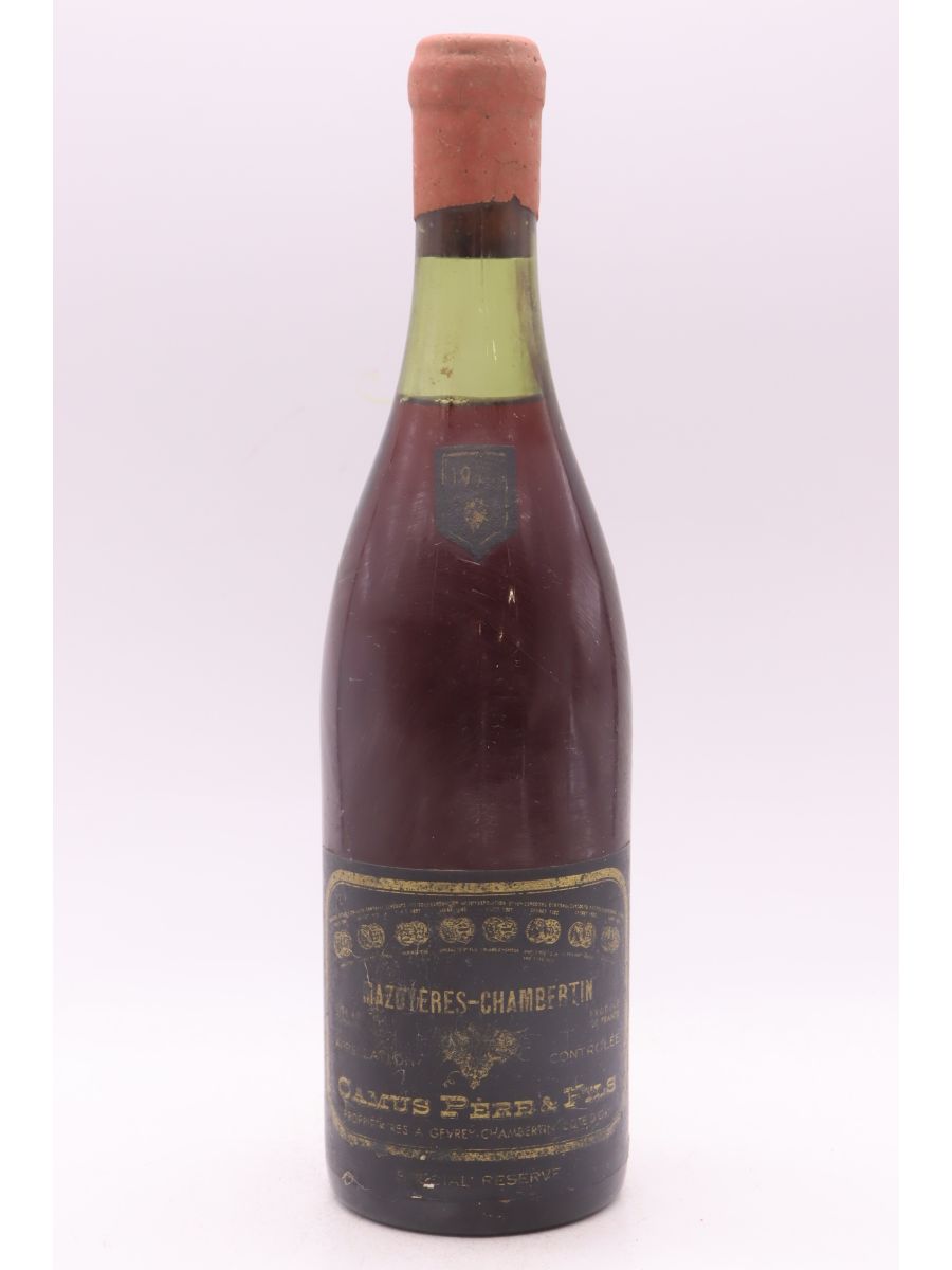 image du vin Camus Mazoyères Chambertin 1971 Promo