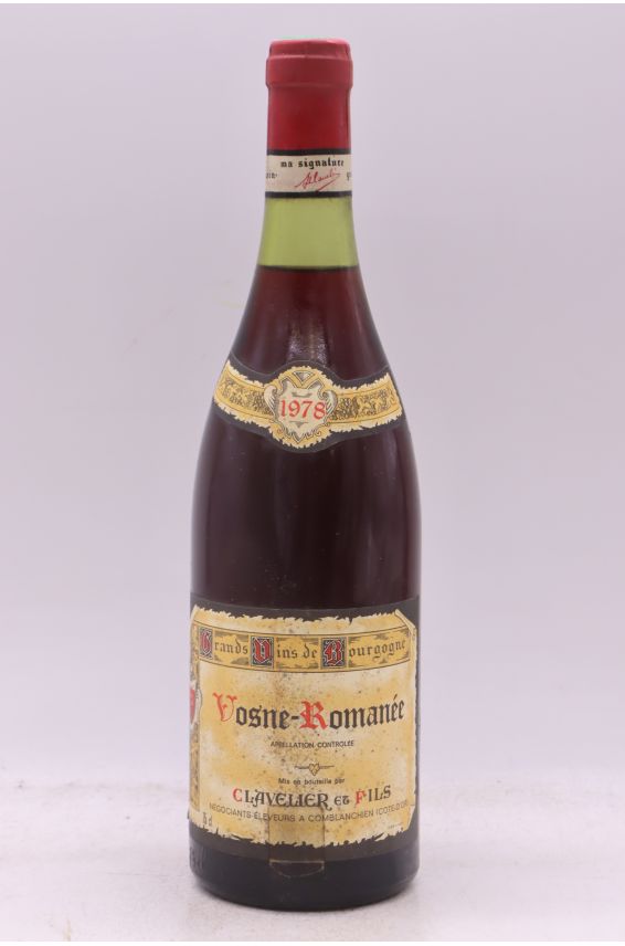 Clavelier et Fils Vosne Romanée 1978
