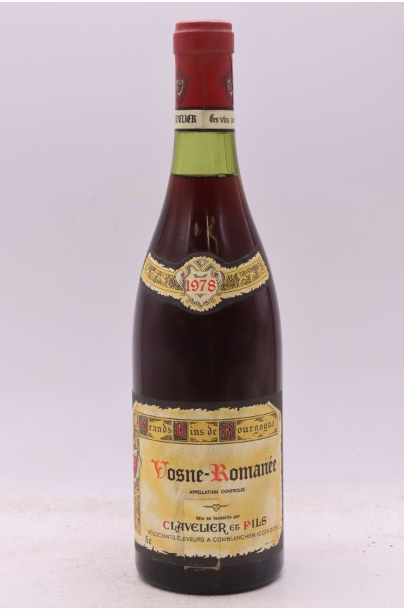 Clavelier et Fils Vosne Romanée 1978