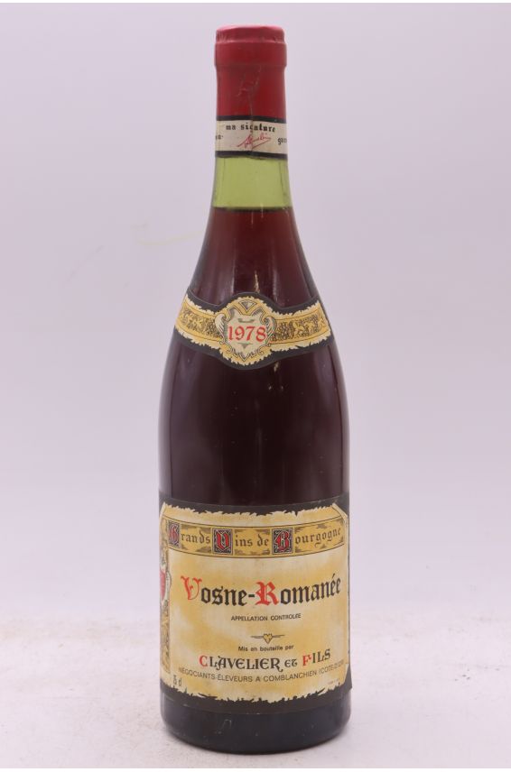 Clavelier et Fils Vosne Romanée 1978