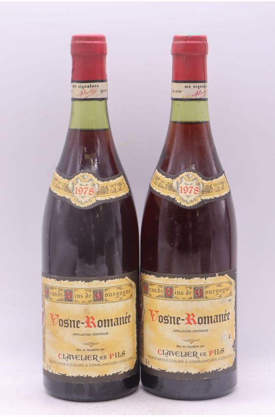 Clavelier et Fils Vosne Romanée 1978
