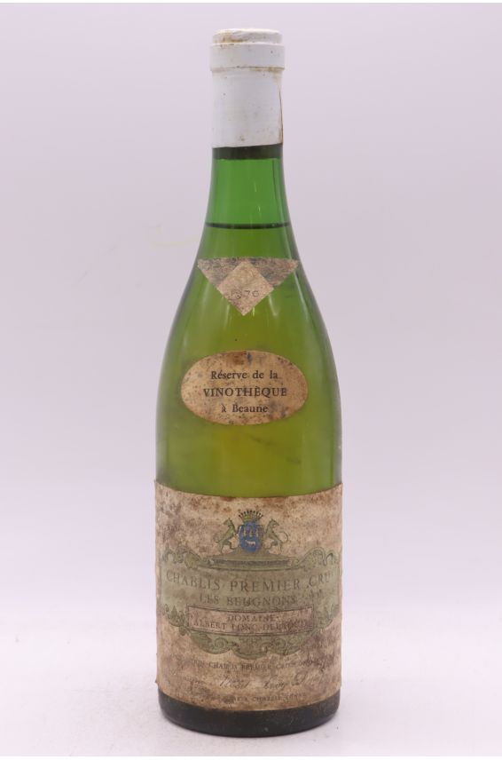 Clos Frantin Albert Long Depaquit Chablis 1er cru Les Beugnons 1970 - PROMO -10% !