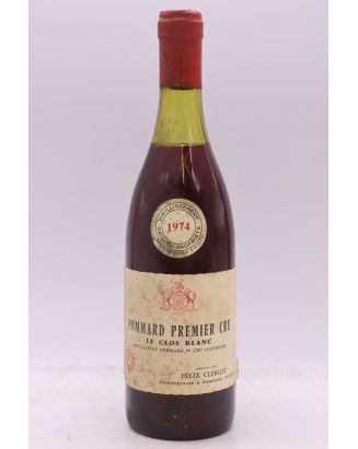 Félix Clerget Pommard 1er cru Charmots 1974 -10% DISCOUNT !