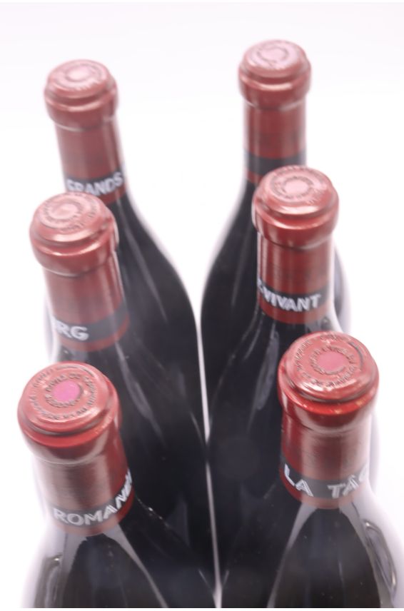 Assortiment Romanée Conti 6 bouteilles 2021 (RC. T. RSV. R. GE. E)