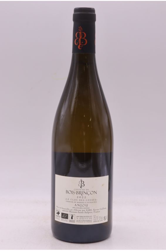 Bois Brinçon Anjou Le Clos des Cosses 2022 blanco