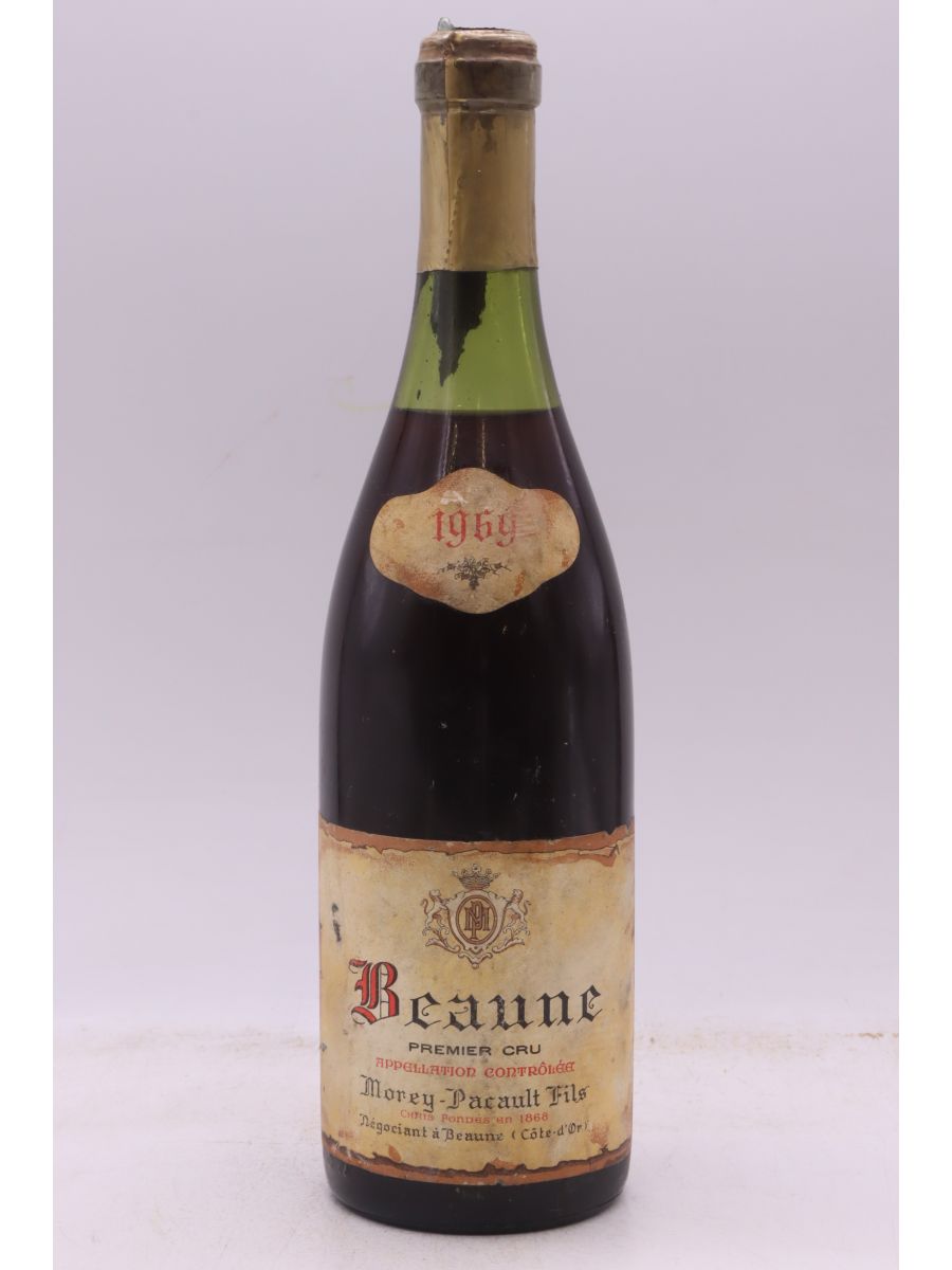 photo du vin Morey Pacault Beaune 1er Cru 1969 Promo