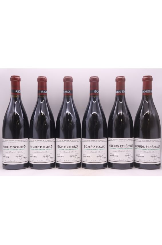 Romanée Conti Assortiment 2013 12 Flaschen (1RC. 3T. 2R. 2RSV. 2GE. 2E)