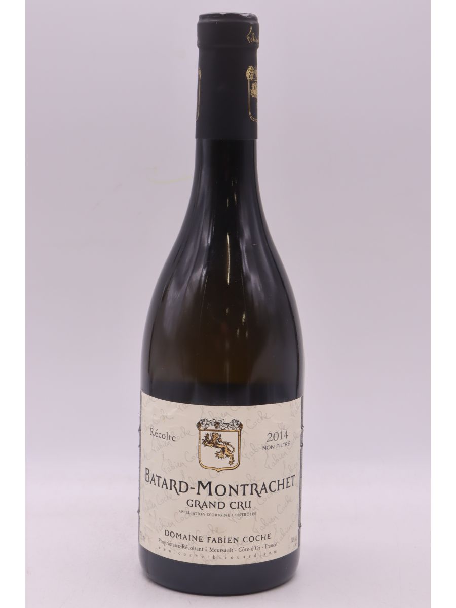 vue du vin Fabien Coche Bâtard Montrachet 2014