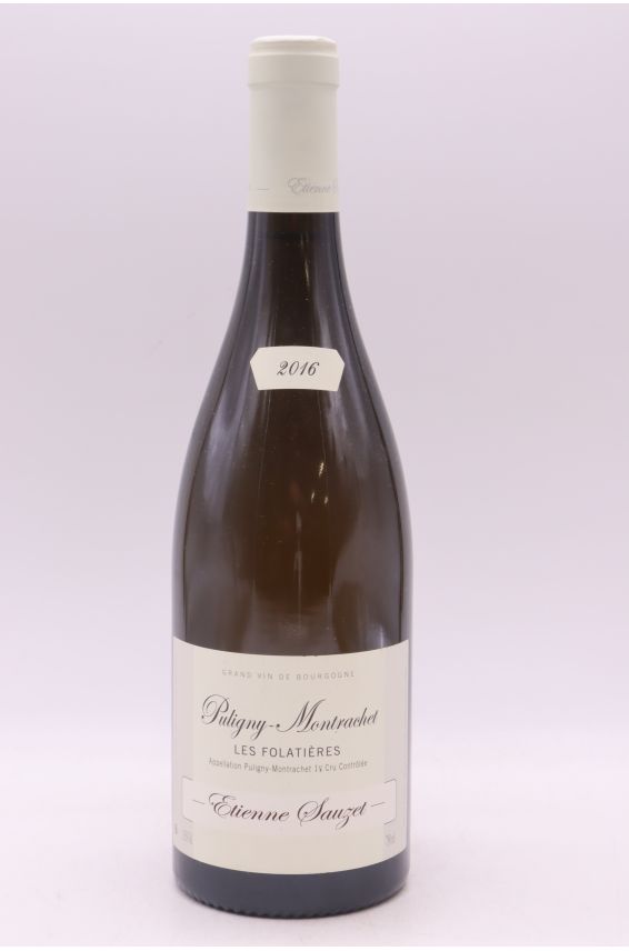 Etienne Sauzet Puligny Montrachet 1er cru les Folatières 2016