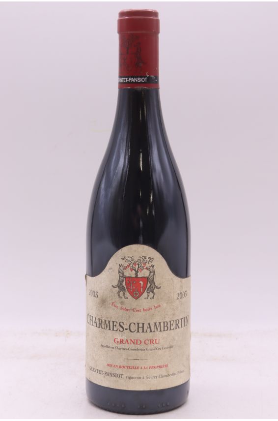 Geantet Pansiot Charmes Chambertin 2003 - PROMO -10% !