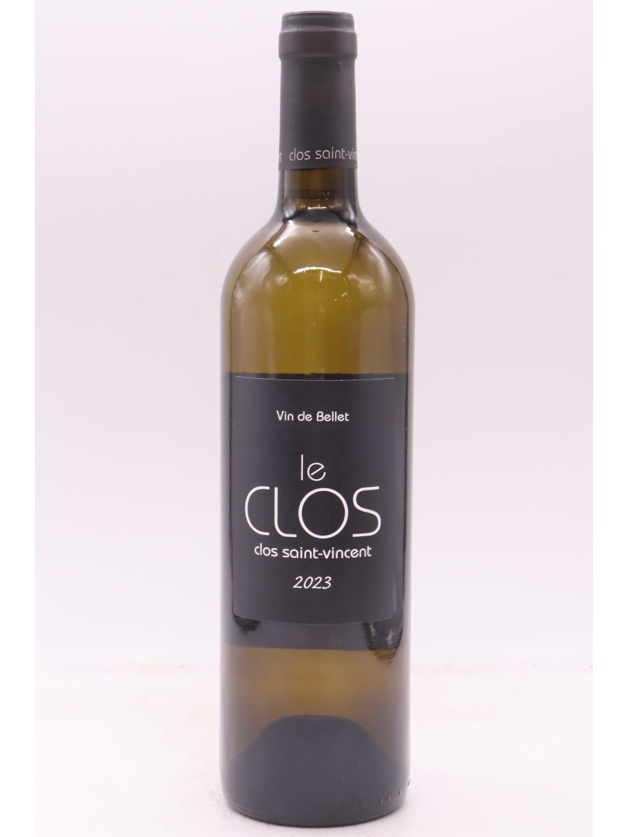 capture du vin Clos Saint Vincent Bellet le Clos 2023 Blanc