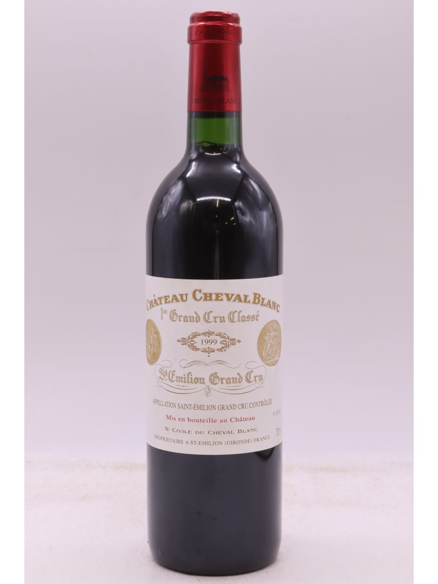 CHEVAL BLANC 1999 ESTAMPE FACADE CAISSE BOIS VIN