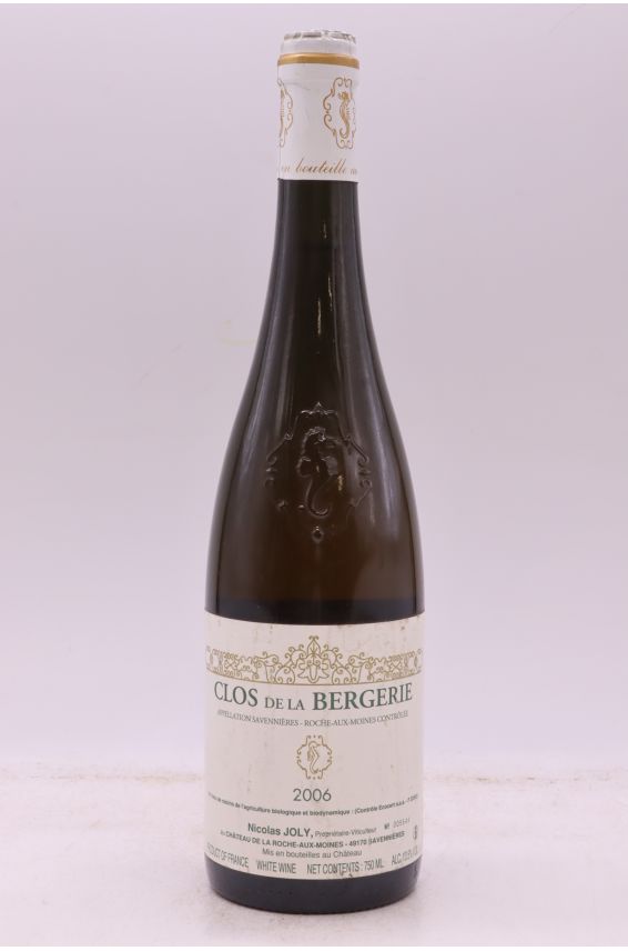 Nicolas Joly Savennières Clos de la Bergerie 2006