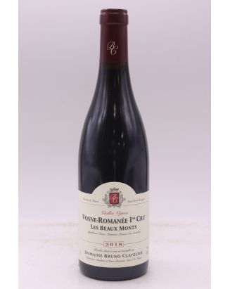 Bruno Clavelier Vosne Romanée 1er cru Les Beaux Monts Vieilles Vignes 2018