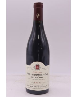 Bruno Clavelier Vosne Romanée 1er cru Aux Brûlées Vieilles Vignes 2017