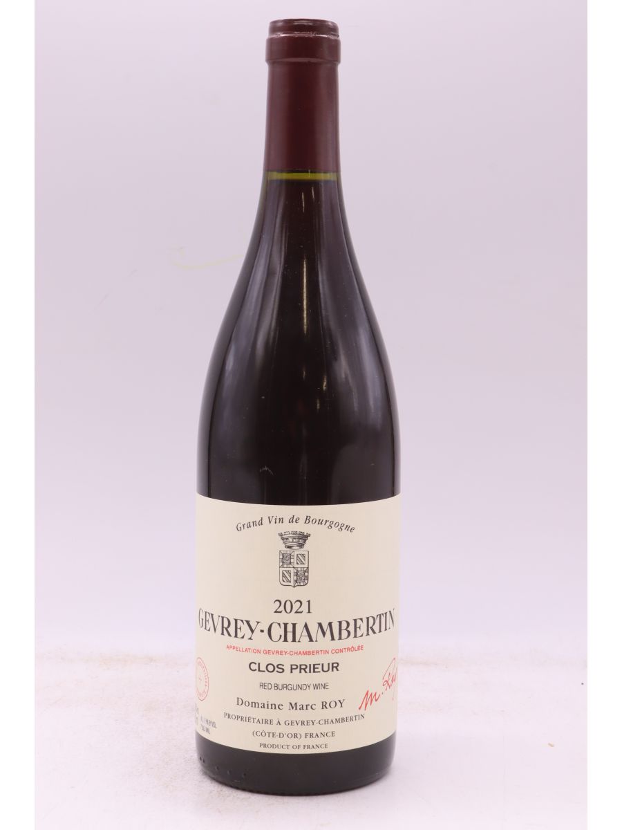 illustration du vin Marc Roy Gevrey Chambertin Clos Prieur 2021