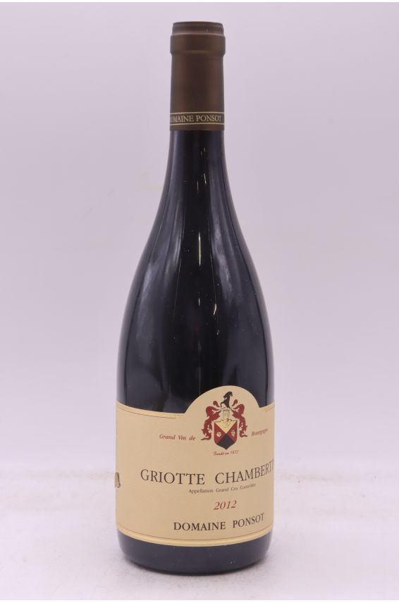 Ponsot Griotte Chambertin 2012 - PROMO -5% !