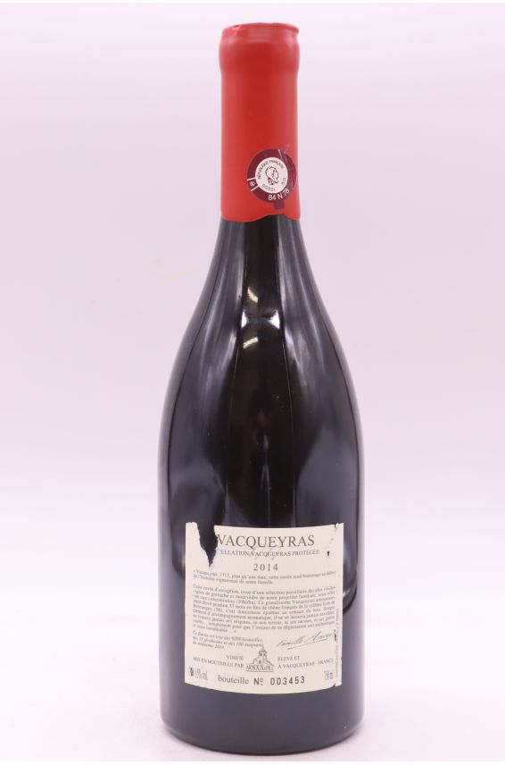 Maison Arnoux et Fils Vacqueyras 1717 2014
