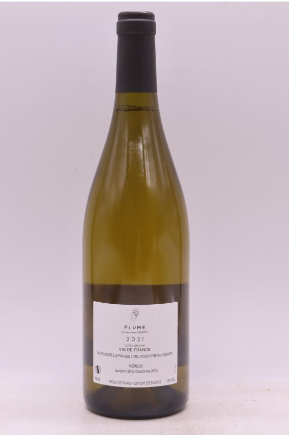 Aymeric Geantet Plume Origines 2021 blanco