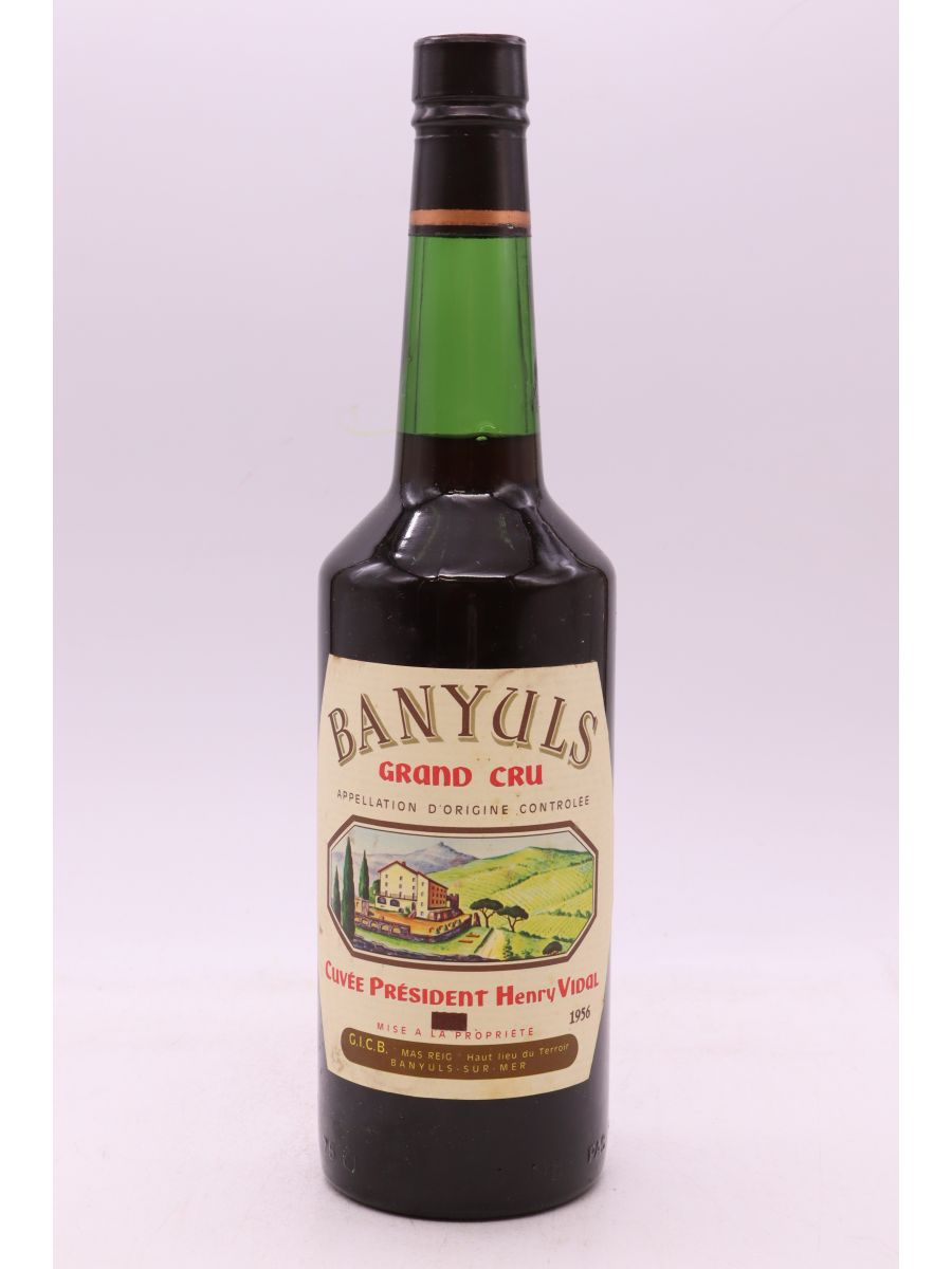photo du vin Mas Reig Banyuls Grand Cru Cuvée Président Henri Vidal 1956