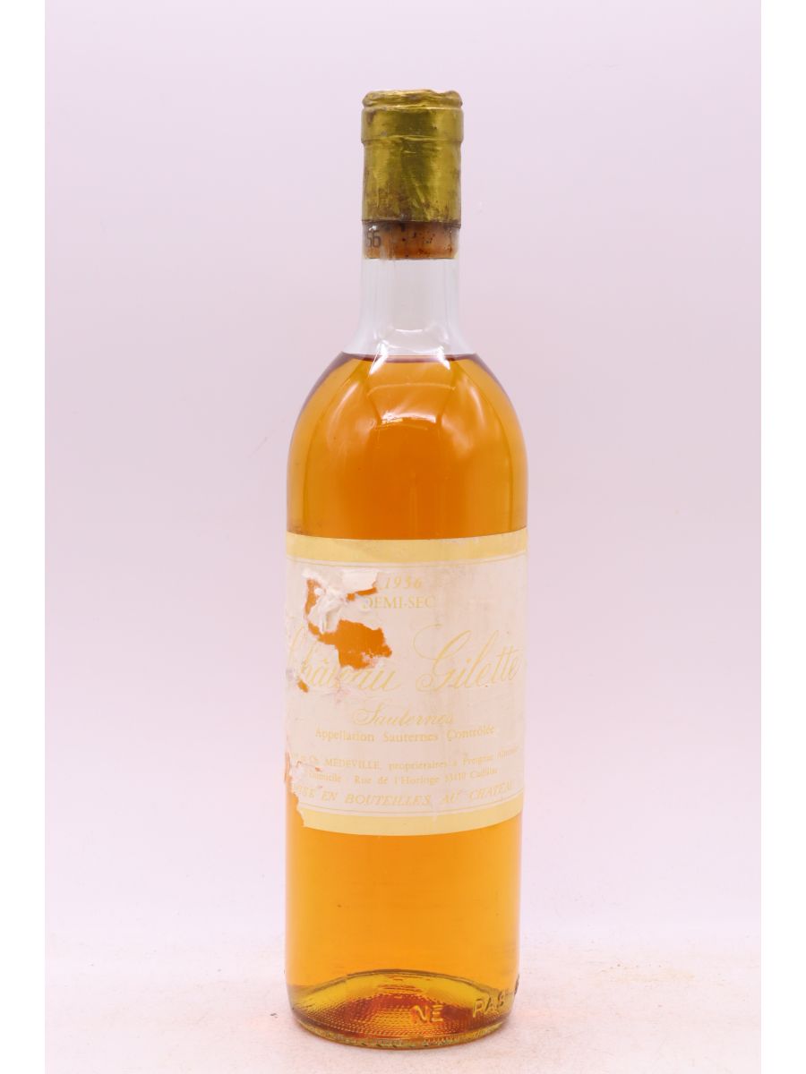 photo du vin Gilette Sec 1956 Promo