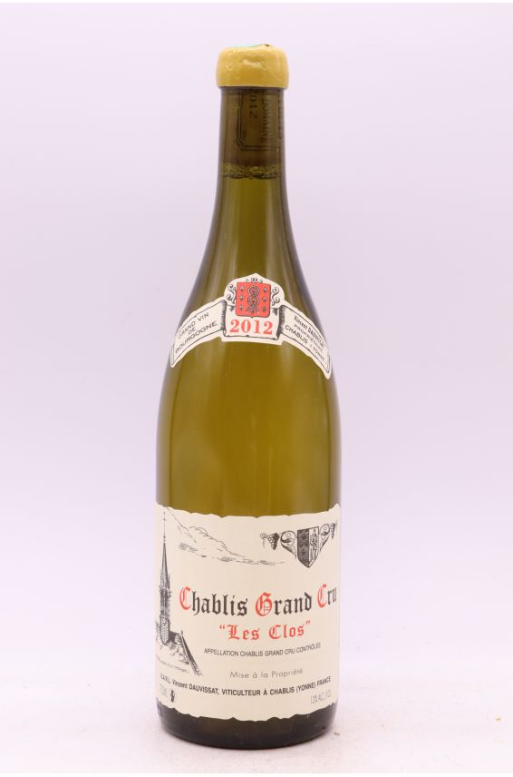 Vincent Dauvissat Chablis Grand cru Les Clos 2012