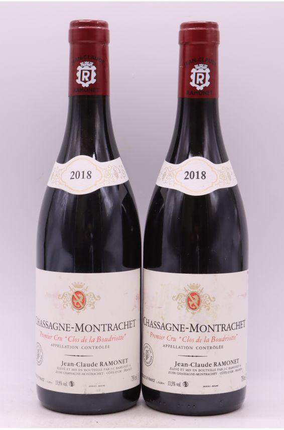 Ramonet Chassagne Montrachet 1er cru Clos de la Boudriotte 2018 rouge
