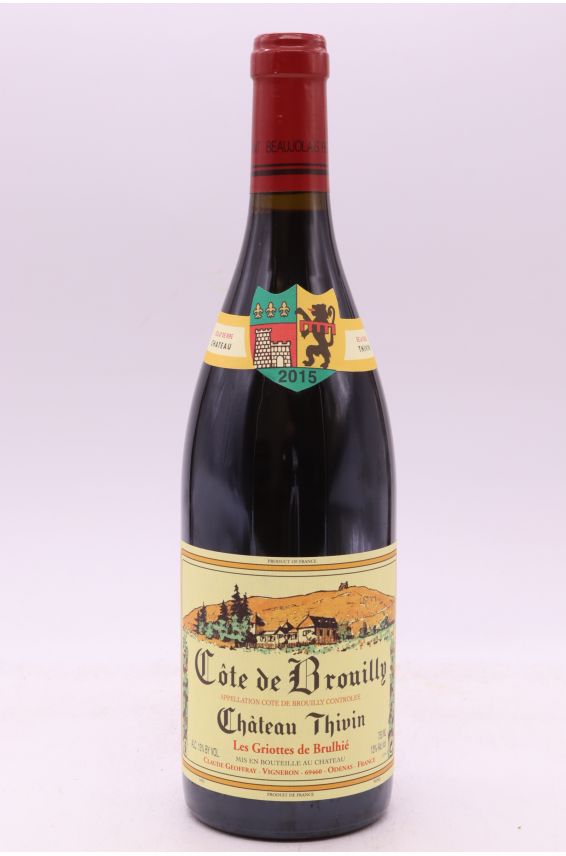 Château Thivin Côte de Brouilly Les Griottes de Brulhié 2015