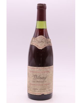 Joseph Voillot Volnay 1er cru Fremiets 1982