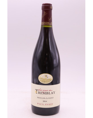 Paul Janin Moulin à Vent Vignes du Tremblay 2014