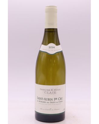 Françoise et Denis Clair Saint Aubin 1er cru Les Murgers des Dents de Chien 2014