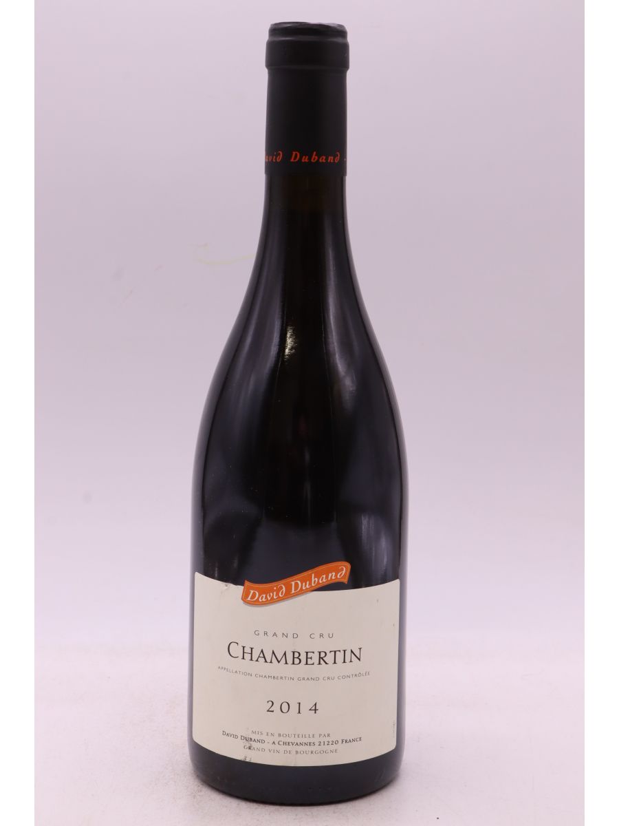 vue du vin David Duband Chambertin 2014