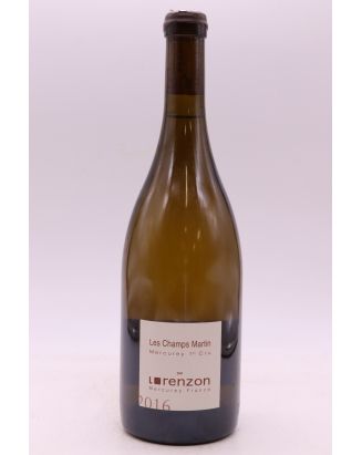 Bruno Lorenzon Mercurey 1er cru Clos des Champs Martin 2016