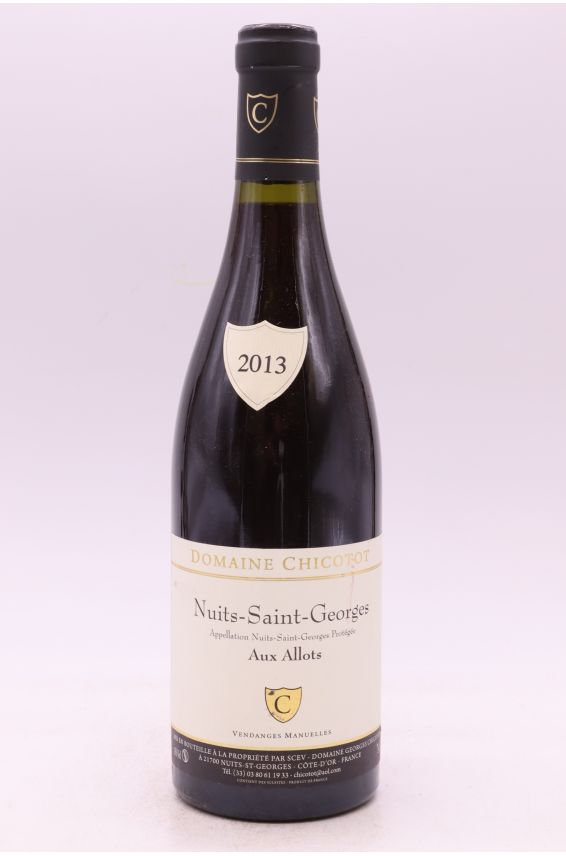 Chicotot Nuits Saint Georges Aux Alliots 2013