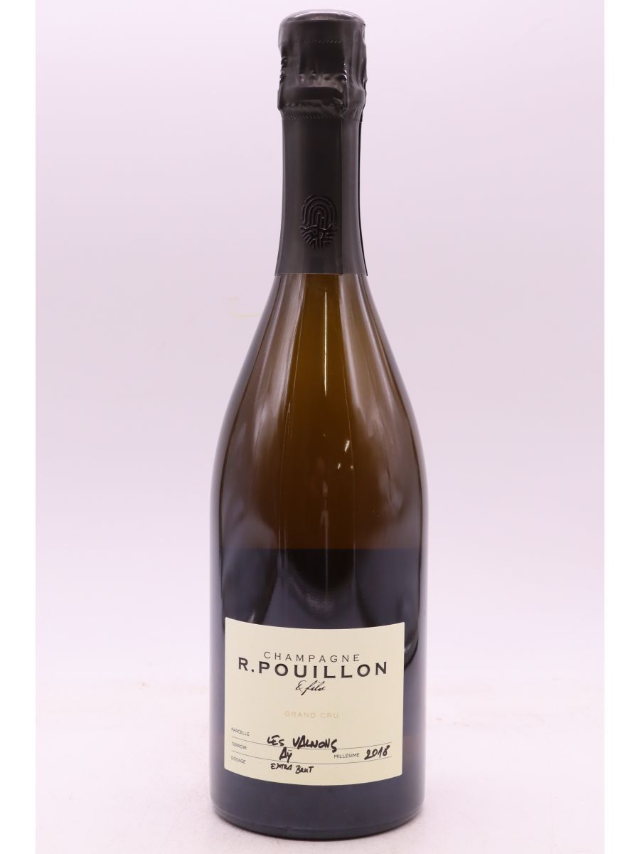 vue du vin r Pouillon Grand Cru les Valnons Extra Brut 2018