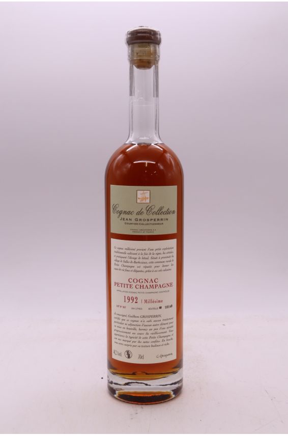 Jean Grosperrin Cognac Petite Champagne 1992 70cl