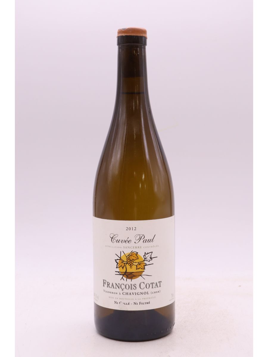 vue du vin François Cotat Sancerre Cuvée Paul 2012