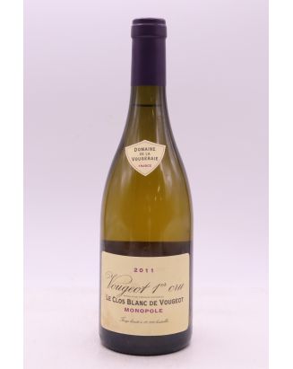La Vougeraie Vougeot 1er cru Clos Blanc de Vougeot Monopole 2011