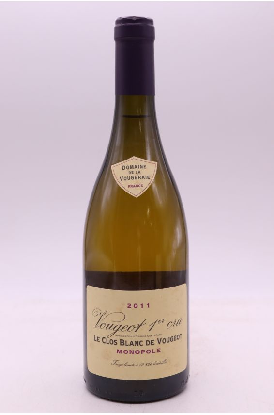 La Vougeraie Vougeot 1er cru Clos Blanc de Vougeot Monopole 2011