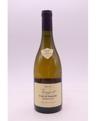 La Vougeraie Vougeot Clos du Prieuré Monopole 2012 blanco
