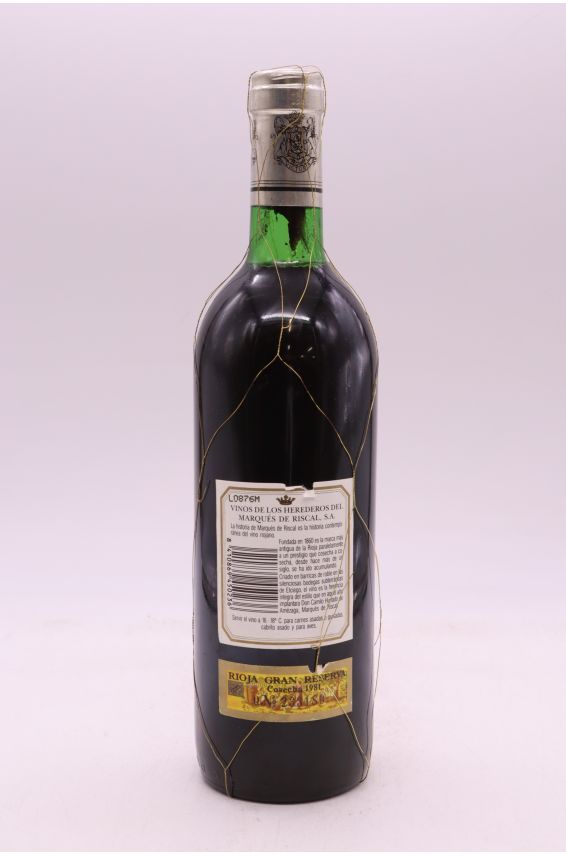 Marqués de Riscal Rioja gran Reserva 1981
