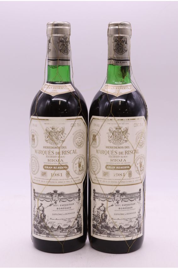 Marqués de Riscal Rioja gran Reserva 1981