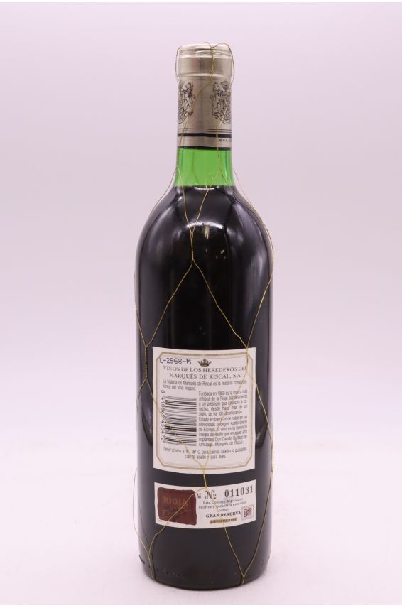 Marques De Rical Rioja Re Marqués de Riscal Rioja Gran Reserva 1991