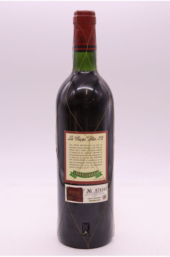 La Rioja Alta Rioja Gran Reserva 904 1989