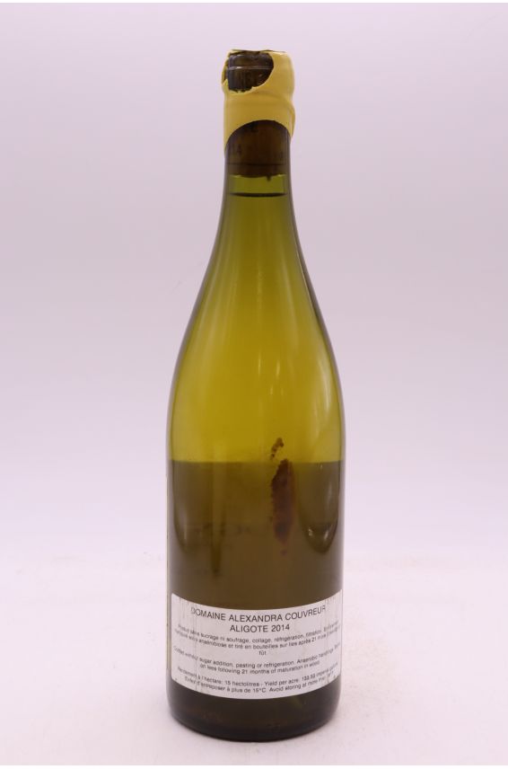 Alexandra Couvreur Bourgogne Aligoté 2014