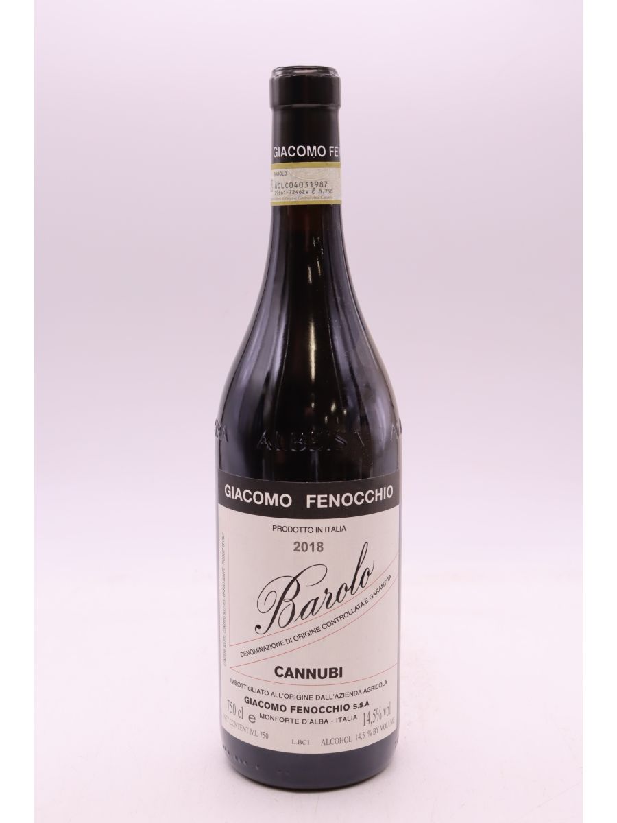 photo du vin Giacomo Fenocchio Barolo Cannubi 2018